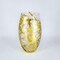 Gilded Smooth Oval Shape Glass Vase Ideal Use for Weddings Receptions or Home Decor